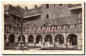 Sainte Anne d & # 39auray Old Postcard Inner courtyard of the cloister