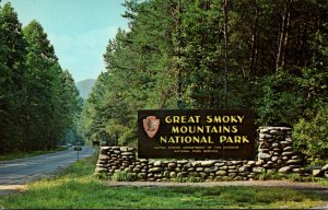 Great Smoky Mountains National Park Welcome Marker