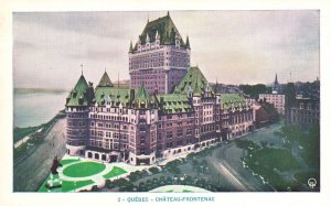 Vintage Postcard  Fairmont Le Château Frontenac Historic Hotel Quebec Canada CAN