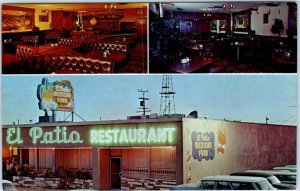 LONG BEACH, California CA  Roadside EL PATIO MEXICAN RESTAURANT 1960s Postcard