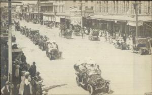 Woodland CA Street Scene Cars Leithold Pharmacy GW Greene Pharmacy RPPC