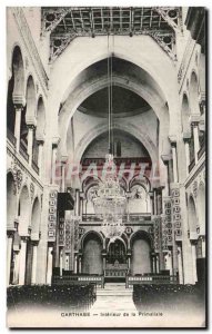 Postcard Old Carthage Interior of Ia Primatiale