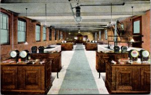 Postcard Interior of Filter Plant in Harrisburg, Pennsylvania