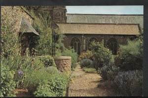 Somerset Postcard - Wishing Well & Rose Garden, Dunster Parish Church  BH6333