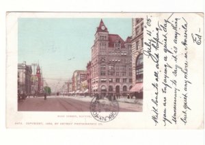 Main Street, Dayton, Ohio, Vintage 1902 Undivided Back Postcard