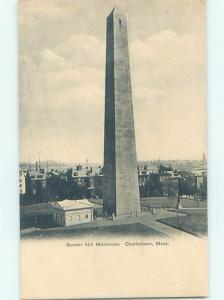 Pre-1907 MONUMENT Charleston - Boston Massachusetts MA A2163