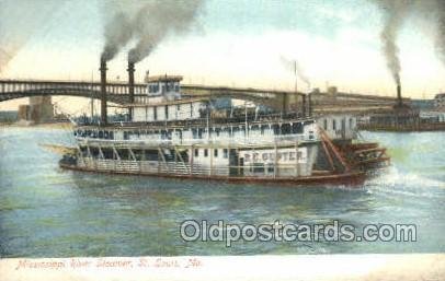 RC Gunter Ferry Boats, Ferries, Steamboat, Ship St, Louis, MO, USA Unused 