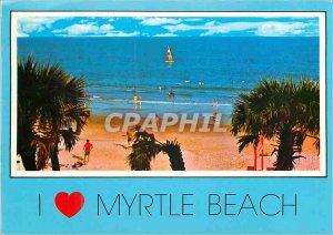 Modern Postcard I Love Myrtle Beach San Sun and Sailing Myrtle Beach