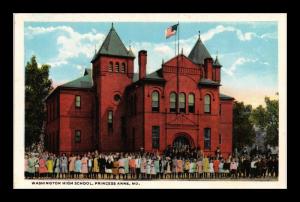 WASHINGTON HIGH SCHOOL PRINCESS ANNE MARYLAND