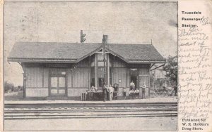 Truesdale Missouri Train Station Vintage Postcard AA41390