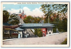 c1920's James Street Incline Railway Hamilton Ontario Canada Unposted Postcard