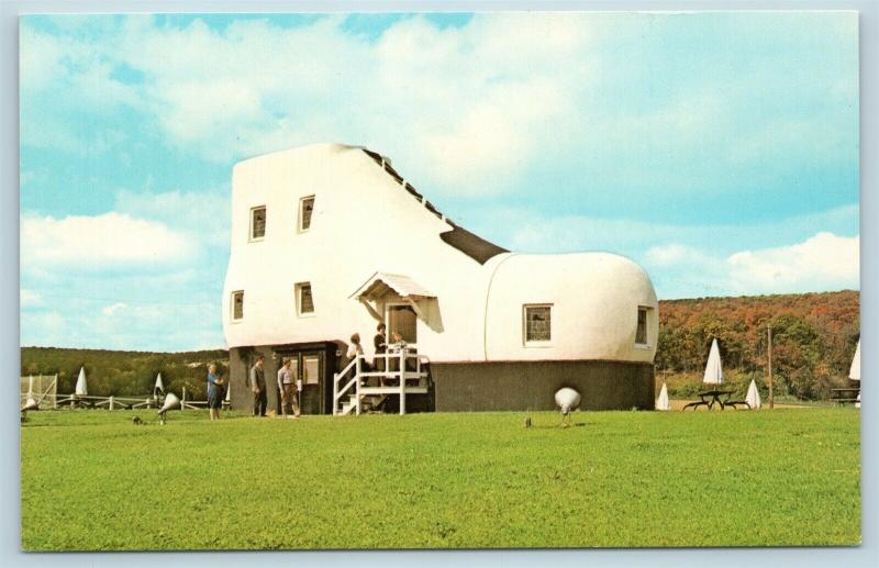 Postcard PA York The Shoe House Route 30 Lincoln Highway Roadside Attraction K01