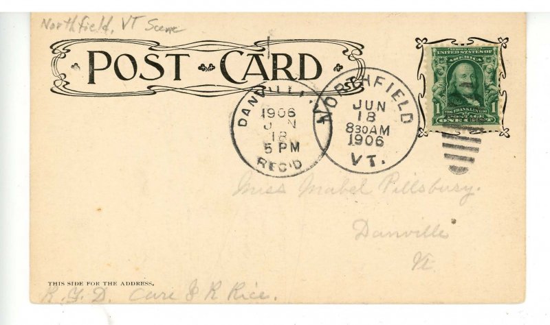 VT - Northfield. New Post Office Block