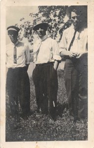 J5/ Sioux Rapids Iowa RPPC Postcard c1910 Well-dressed Men 76