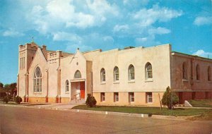 TUCUMCARI, New Mexico~NM  CENTER STREET METHODIST CHURCH c1950's Chrome Postcard