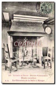 Petit Couronne - Museum Cornelian - The Fireplace in Dining Room - Old Postcard