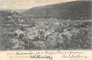 Lot143 real photo greetings from neuenburg   germany litho