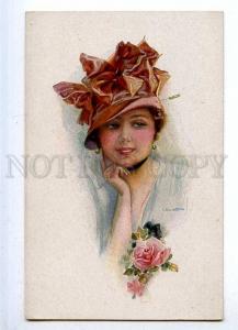 186959 Charming Lady ROSES by USABAL Vintage ERKAL PC