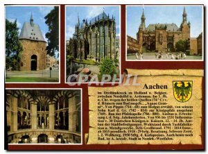 Modern Postcard Bad Aachen Dom Katschhof mit Rathaus