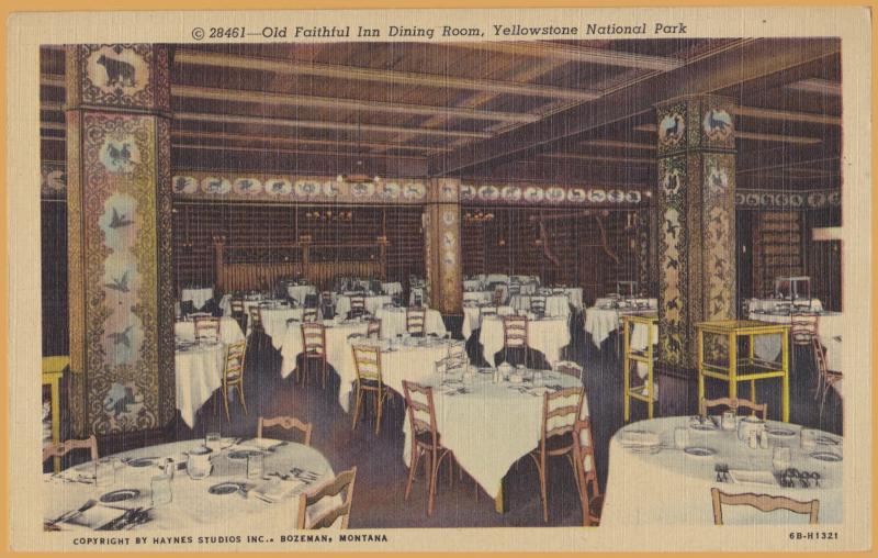 Yellowstone National Park, Wyo., Old Faithful Inn Dining Room - 