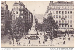 France Lyon Place de la Republique et Monument Carnot