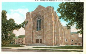 Vintage Postcard Centenary Methodist Parish Church Winston-Salem North Carolina