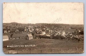 J87/ Baltic Ohio RPPC Postcard c1910 Coshocton Holmes Birdseye Homes 1138