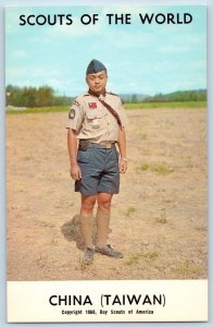 c1968's China (Taiwan) Scouts Of The World Boy Scouts Of America Youth Postcard