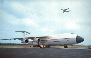 C-5 Galaxy U.S. Air Force Cargo Plane Military Vintage Postcard