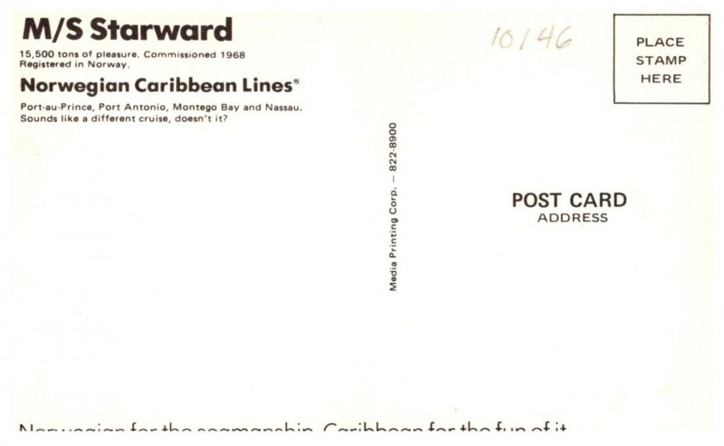 M.S. Starward , Norwegian Caribbean Lines