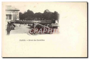 Old Postcard Paris Hotel des Invalides Canon Army