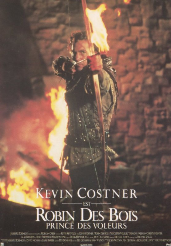 Kevin Costner Robin Hood Prince Of Thieves French Film Poster Postcard