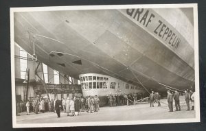 Mint RPPC Real Picture Postcard Graf Zeppelin  LZ 127 Airship In The Hall 