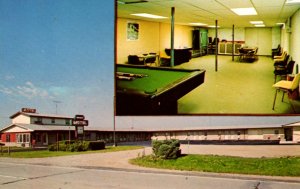 Ionia, Michigan - The Midway Motel at junction of US 66 & I-96 - c1970