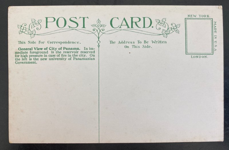 Mint Panama Picture Postcard city General View