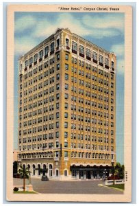 Corpus Christi Texas Postcard Plaza Hotel Exterior Building 1940 Vintage Antique