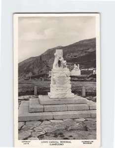 Postcard Lewis Carroll Memorial Llandudno Wales