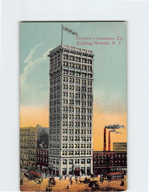 Postcard Firemen's Insurance Co. Building, Newark, New Jersey