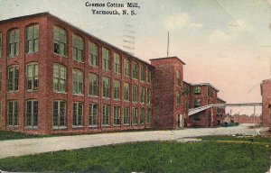 CANADA, Yarmouth NS, 1914 Cosmos Cotton Mill, Industry, Nova Scotia