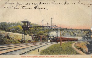 J44/ Little Falls New York Postcard c1910 Railroad Empire State Express  231