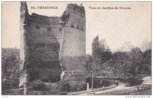 PERIGUEUX, Dordogne, France, 1900-1910's; Tour Et Jardins De Vesone