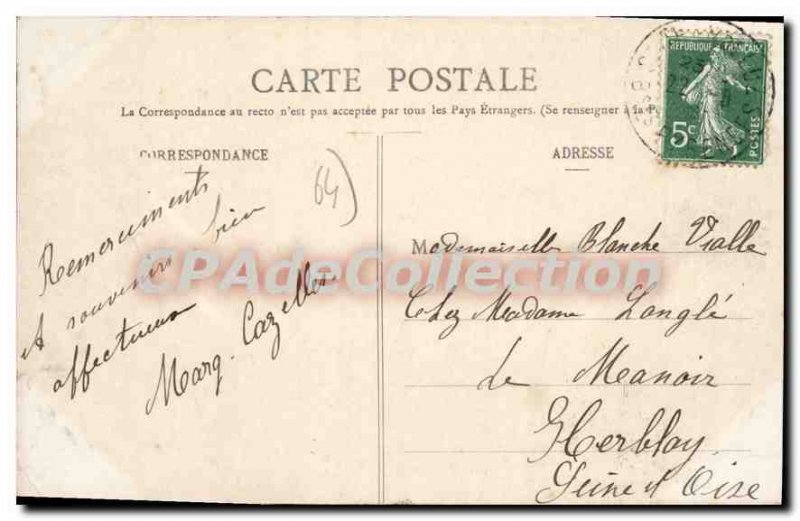 Postcard Old St Jean de Luz Maison Louis