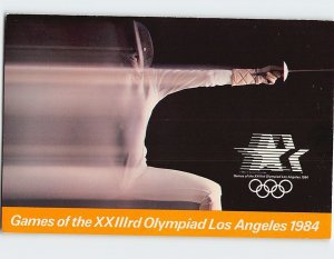 Postcard Fencing at 1984 Los Angeles Olympic Games California USA