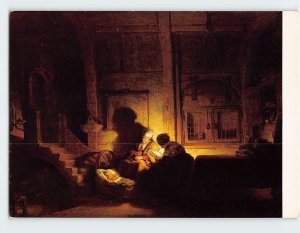 Postcard The Holy Family at Night By Rembrandt, Rijksmuseum, Netherlands