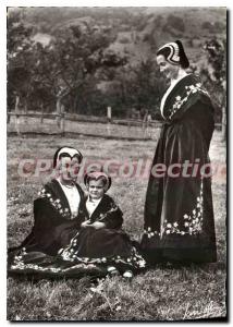 Modern Postcard Savoy Costumes Girls of Bourg Saint Maurice in traditional dr...