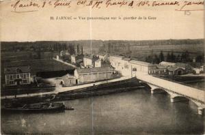 CPA JARNAC - Vue panoramique sur le quartier de la Gare (654365)