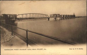 Joliet IL Controlling Works Drainage Canal c1905 TUCK Postcard