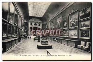 Old Postcard Chateau De Chantilly Gallery Of Paintings