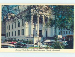 Unused Pre-1980 CHURCH SCENE Savannah Georgia GA L3186@