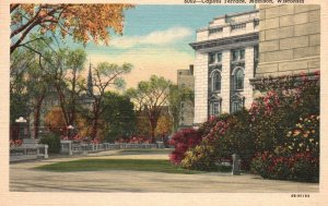 Vintage Postcard 1930's Capitol Terrace Madison Wisconsin Wis.